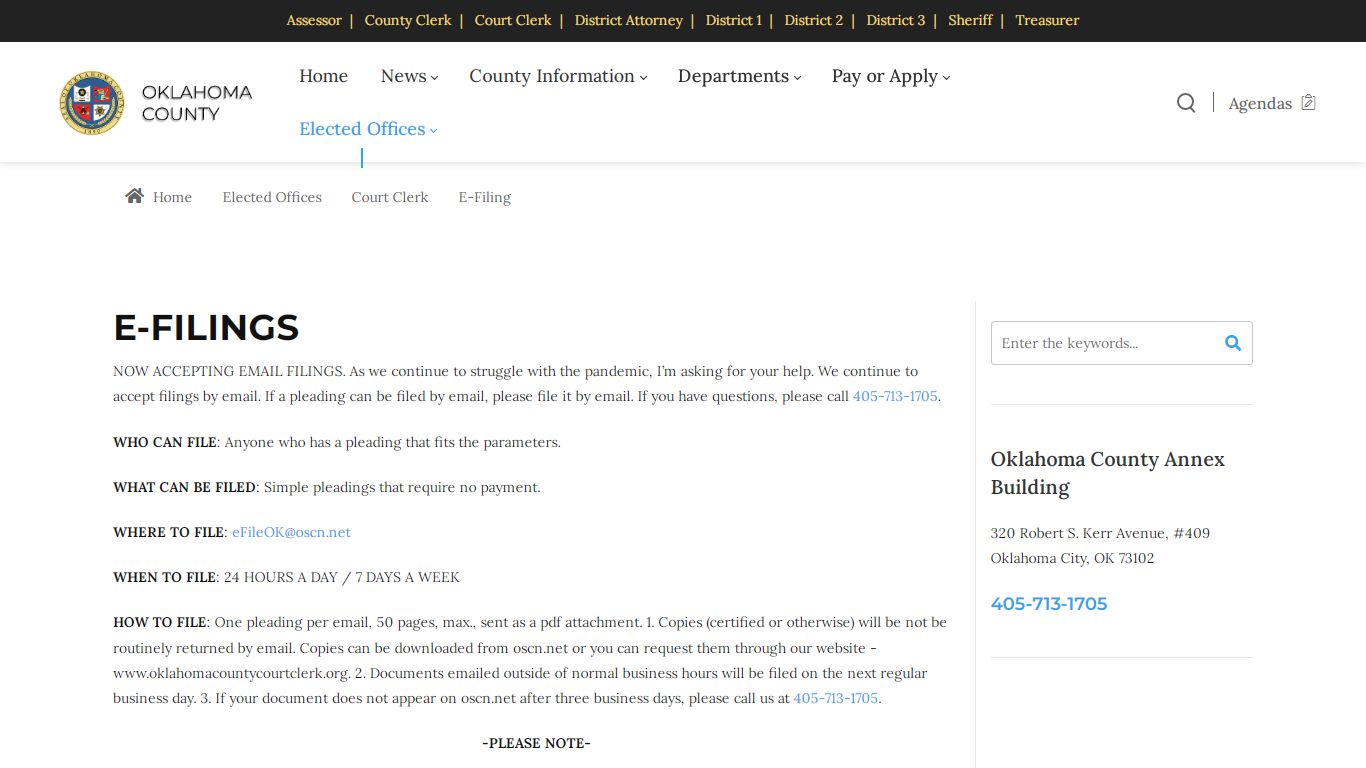 File by Email - Oklahoma County
